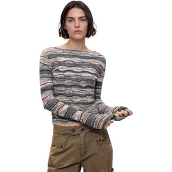Desigual Burt Γυναικεία Πλεκτή Μπλούζα Γκρι 26WWJF34-2008