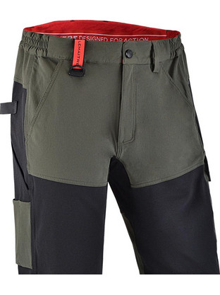 Βερμούδα Vibe Stretch KB Kaki / Noir (Khaki / Black)