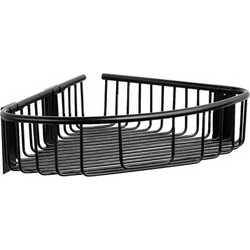 Καλάθι γωνιακό σχαρωτό RETI 9638 55 Μαύρο ματ KARAG 21x21x7cm