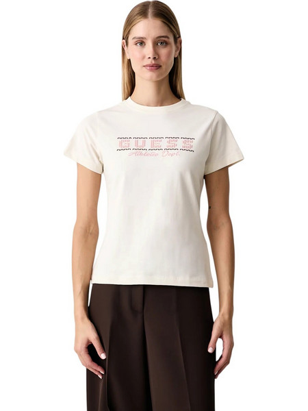 Guess Γυναικείο T-Shirt Fabrizia V6BI21K6760-G012 Μπεζ
