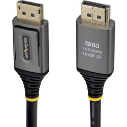 StarTech Καλώδιο DisplayPort 2.1 αρσενικό - 2 m Μαύρο (DP21V-2M-DP80-CABLE)