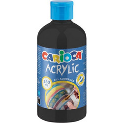 Carioca Ακρυλική Τέμπερα 250ml Black