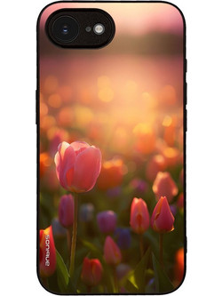 Sonique Sunset in Eden Series Tulip Velvet Θήκη (iPhone 16e / 17e)