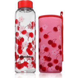 Waterdrop Glass Edition γυάλινο μπουκάλι νερού Sour Cherry 1 τμχ