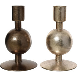 Μεταλλικό Κηροπήγιο 7.5 x 11.5 cm Beauty Home - Bronze