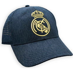 Real Madrid CF Official Cap - Heather Navy Performance Cap with Gold Crest - Size U (RM3GO20)