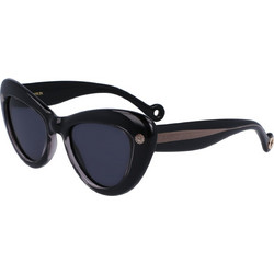 Lanvin LNV640S 020 Γυναικεία Γυαλιά Ηλίου Cat Eye Κοκάλινα Μαύρα με Μαύρο Polarized Φακό