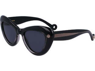 Lanvin LNV640S 020 Γυναικεία Γυαλιά Ηλίου Cat Eye Κοκάλινα Μαύρα με Μαύρο Polarized Φακό