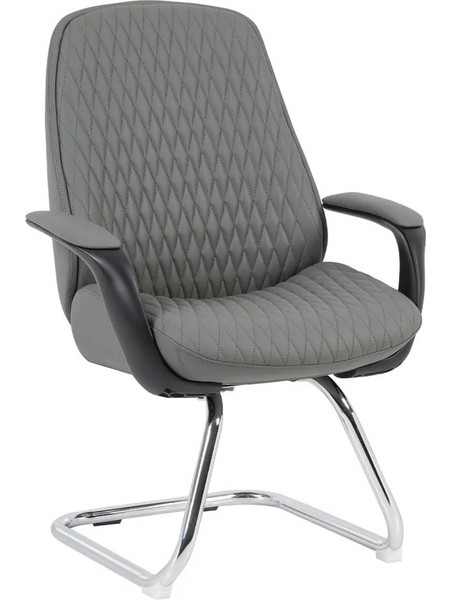 ΚΑΡΕΚΛΑ ΕΠΙΣΚΕΠΤΗ VELUM-s HM1235.10 ΓΚΡΙ PU-ΒΑΣΗ ΧΡΩΜΙΟΥ 71x60x100Υεκ
