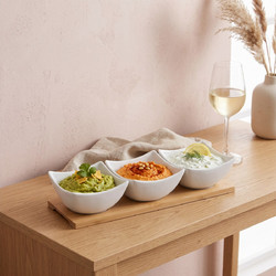 ΕΤΑΖΈΡΕΣ & ΟΡΝΤΕΒΙΈΡΕΣ APPETIZER SET BAMBOO WHITE 4P SECRET DE GOURMET 16