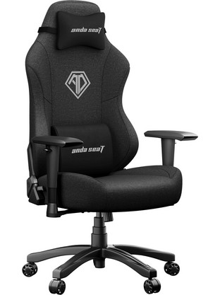 Anda Seat Phantom 3 Large Καρέκλα Gaming Υφασμάτινη με Ρυθμιζόμενα Μπράτσα Μαύρη