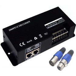 ΔΕΚΤΗΣ DMX512 RGBW 4 ΚΑΝΑΛΙΩΝ DC12-24V 30A / JLDMX512T4CH