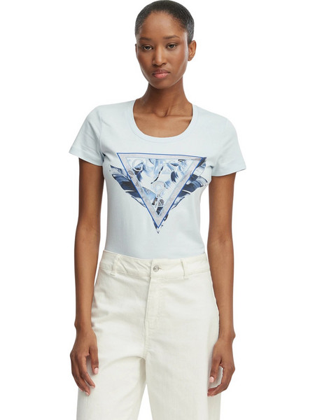 Guess Γυναικείο T-Shirt W6GI11K3026-A719 Γαλάζιο