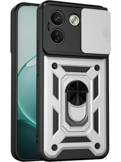 Bodycell Armor Slide Cover Case Xiaomi Redmi Note 17 Pro Max 5G Silver Θήκη Κινητού