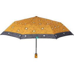 Umbrella Lady Mini 54/8 Aut. 3 section round printed flowers printed windproof Microfibre κίτρινο
