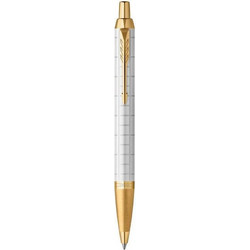 Parker Im Premium Pearl White Gt Set Ballpen and Notebook