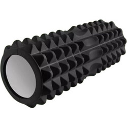 Trizand Roller Yoga Κύλινδρος Ισορροπίας & Μασάζ Μυών Για Yoga Και Πιλάτες Σε Μαύρο Χρώμα 33x12cm