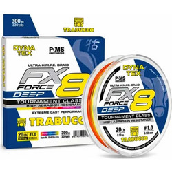ΝΗΜΑ TRABUCCO Dynatex FX8 Force Cast Deep Multicolour 300m PE 1.0 0.165mm