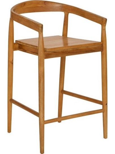 Atmosphera Miyako Teak Bar Stool Sh70 Σκαμπό Μπαρ 207342A (349900082)