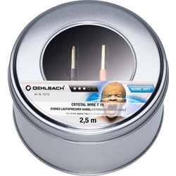 Oehlbach CRYSTAL WIRE T15 Καλώδιο Ηχείων 2 x 1.5 mm με tube connector 10m