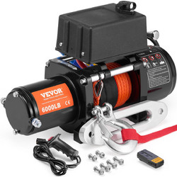 VEVOR Ηλεκτρικός Εργάτης για Φορτηγό 2721,6 kg Συνθετικό Σχοινί Αδιάβροχο Τηλεχειριστήριο DDHCSJPYXWXYZAFQNV9