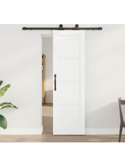 vidaXL Πόρτα Εσωτερική Συρόμενη Ξύλινη Λευκή 61x198.5cm 3450068