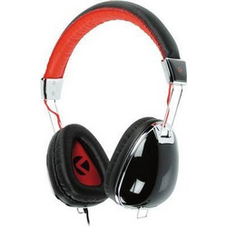 Konig KNG-5020 Ενσύρματα Ακουστικά Over Ear Μαύρα Κόκκινα