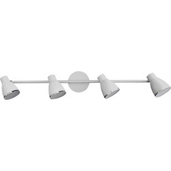 Φωτιστικό Τοίχου ή Οροφής Χρωμίου με 4 LED Spot Melisa 4x5W σε Λευκό χρώμα - Omnia