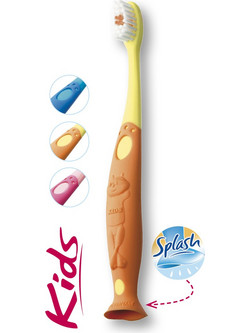 Elgydium Kids Splash 2-6 Παιδική Οδοντόβουρτσα Πορτοκαλί Κίτρινη