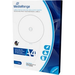 MediaRange Labels for CD/DVD/BD 15-118mm High-Glossy (100 Pack) (MRINK132)