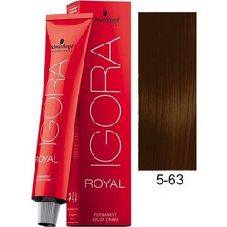 Schwarzkopf Igora Royal 5-63 Καστανό Ανοιχτό Μαρόν Ματ Μόνιμη Βαφή Μαλλιών 60ml