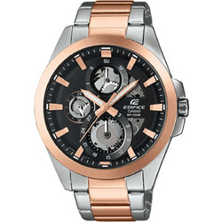 Casio Edifice Ανδρικό Ρολόι Χρονογράφος με Ροζ Χρυσό Μεταλλικό Μπρασελέ ESK-300SG-1AVUEF