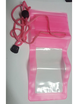 Αδιάβροχη θήκη για κινητά / mp3 έως 5.7 intses - Ροζ Transparent Waterproof Case for various mobile phones (OEM)