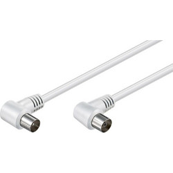 Powertech Καλώδιο Κεραίας Coax Male to Coax Female 3m White CAB-V024