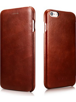 iCarer Curved Edge Vintage Leather Brown (iPhone 6S/6)