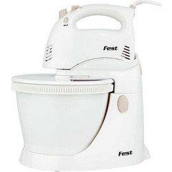 Fest GTM05B2 White Μίξερ με Περιστρεφόμενο Κάδο 2.5lt 250W