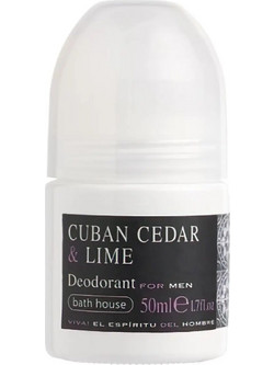 Bath House Cuban Cedar & Lime Roll-On 50ml