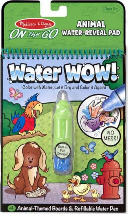 Melissa & Doug Water wow Βιβλίο ζωγραφικής με νερό Ζωάκια Κωδικός 15376