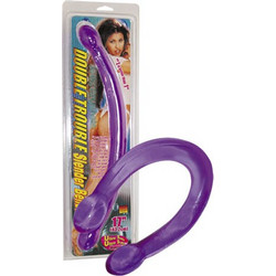 You2Toys Trouble Slender Bender Διπλό Dildo 44cm Μωβ