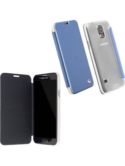 Krusell Leather Malmo Flipcover Blue (Galaxy S5)
