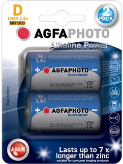 AgfaPhoto Platinum Alkaline Power D 2τμχ