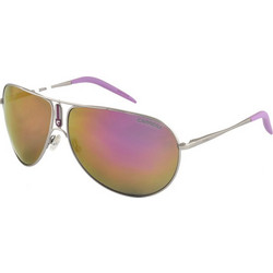 Carrera Gipsy 011/V4 Ανδρικά Γυαλιά Ηλίου Aviator Μεταλλικά Ασημί με Ροζ Polarized Φακό