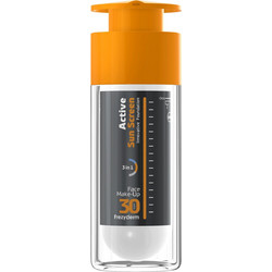 Frezyderm Active Sun Screen 3 In 1 Make Up Αντηλιακή Κρέμα Προσώπου Αντιγηραντική Κατά των Πανάδων με Χρώμα SPF30 30ml