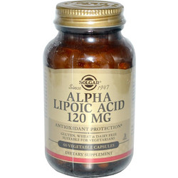 Solgar Alpha Lipoic Acid 120mg 60 Κάψουλες