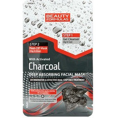Beauty Formulas Activated Charcoal Deep Absorbing Peel-Off Μαύρη Μάσκα Προσώπου για Καθαρισμό με Άνθρακα 10gr