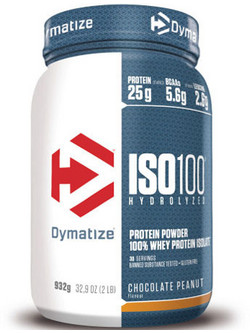 Dymatize ISO100 Hydrolyzed Choco Peanut Πρωτεΐνη Ορού Γάλακτος Γράμμωσης Χωρίς Λακτόζη 900gr