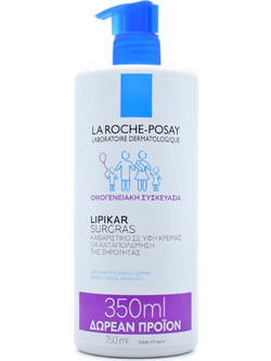 La Roche-Posay Lipikar Surgras Κρεμώδες Αφρόλουτρο 750ml
