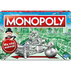 Hasbro Monopoly Classic Επιτραπέζιο Παιχνίδι για 8+ Ετών για 2-6 Παίκτες