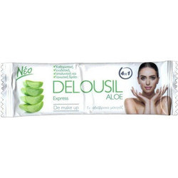 S.J.A Pharm Delousil Aloe Express Μαντηλάκια Ντεμακιγιάζ 12τμχ