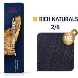 Wella Koleston Perfect Me+ Rich Naturals 2/8 Μαύρο Μπλε Μόνιμη Βαφή Μαλλιών 60ml